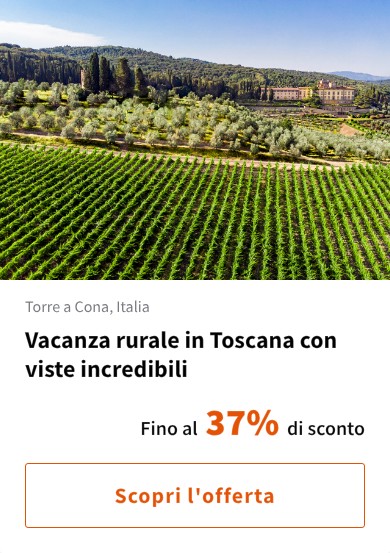 Vacanza rurale in Toscana con viste incredibili
