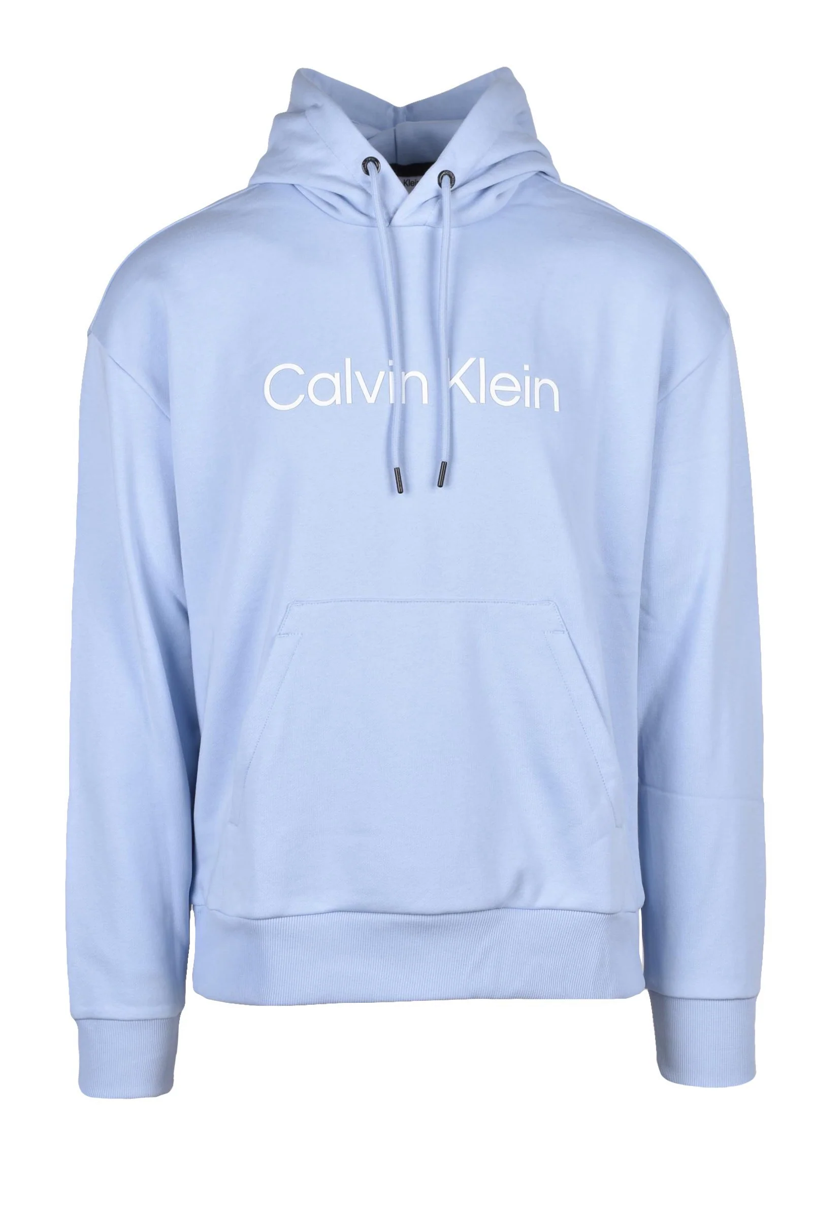 Image of Calvin Klein Felpa con Cappuccio Azzurra con Logo