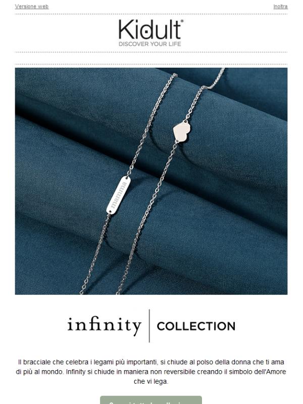 Infinity, il bracciale che celebra la mamma