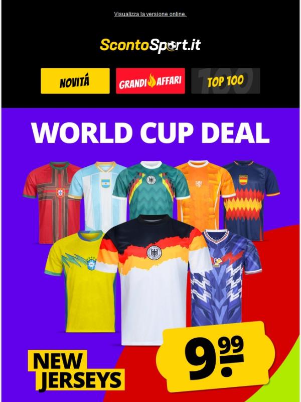 ⚽ Nuove maglie delle nazionali a soli 9,99 €!