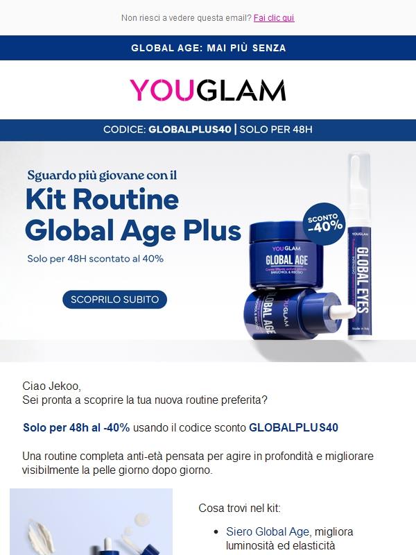 SOLO PER 48H: il tuo -40% sul Kit Global Age Plus è qui