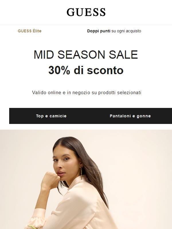 Mid Season Sale | Ora 30% di sconto