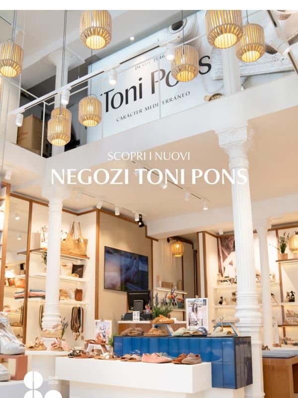 Così sono i nuovi negozi Toni Pons