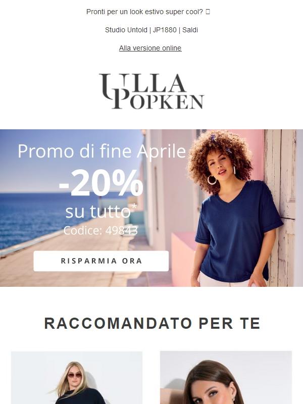 Non perdere l'occasione! ⚡ Sconto del 20% su TUTTO!