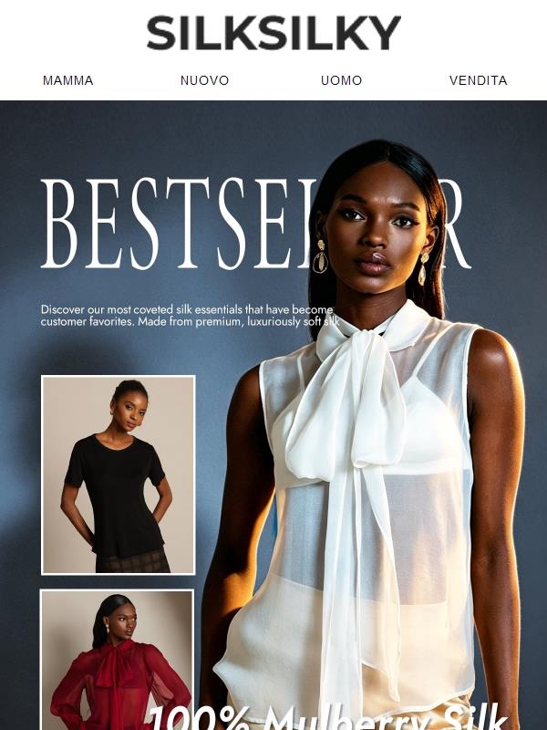 Amato da molti. Indossato da coloro che conoscono la seta.✨