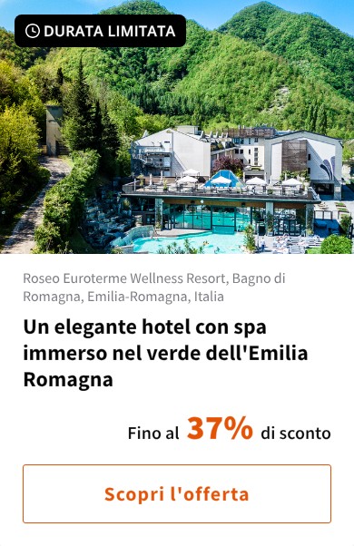 Un elegante hotel con spa immerso nel verde dell'Emilia Romagna