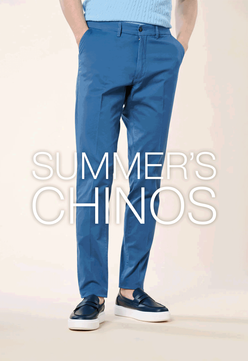 Chinos in cotone stretch