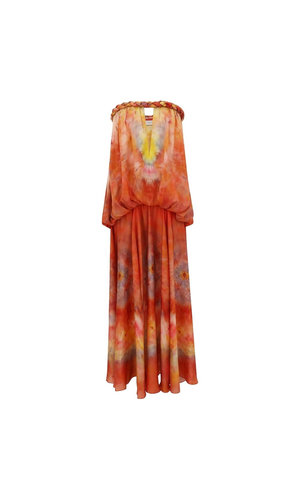 Luna silk maxi dress