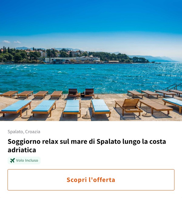 Soggiorno relax sul mare di Spalato lungo la costa adriatica