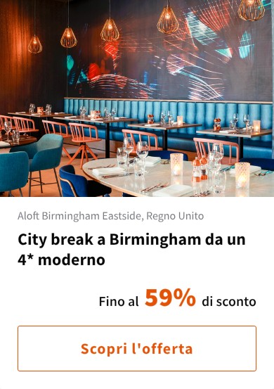 City break a Birmingham da un 4* moderno