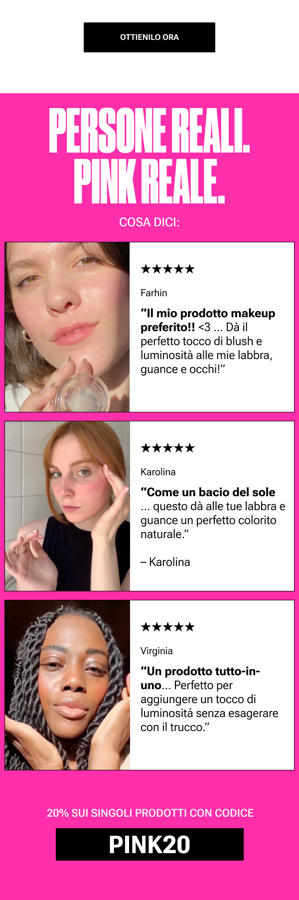 Persone reali. Pink reale.