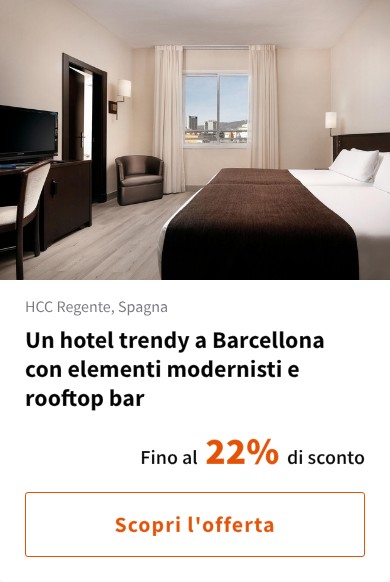 Un hotel trendy a Barcellona con elementi modernisti e rooftop bar
