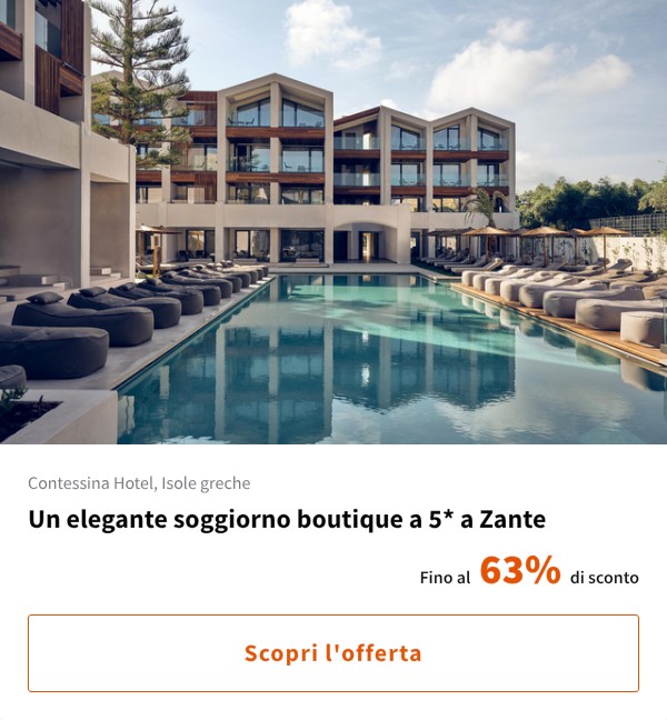 Un elegante soggiorno boutique a 5* a Zante