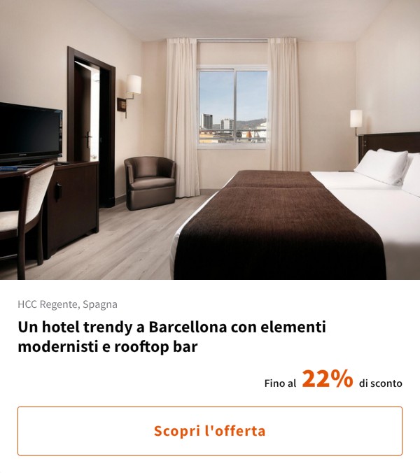 Un hotel trendy a Barcellona con elementi modernisti e rooftop bar