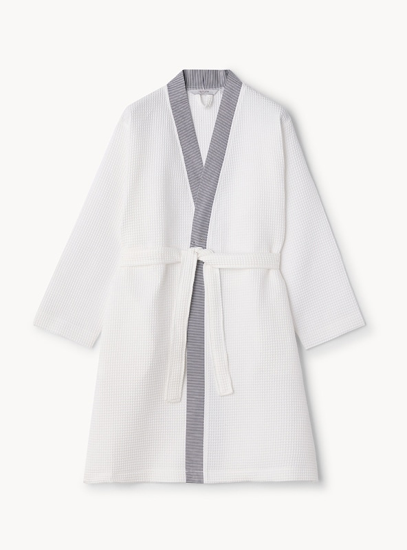 Accappatoio a kimono in cotone nido d'ape