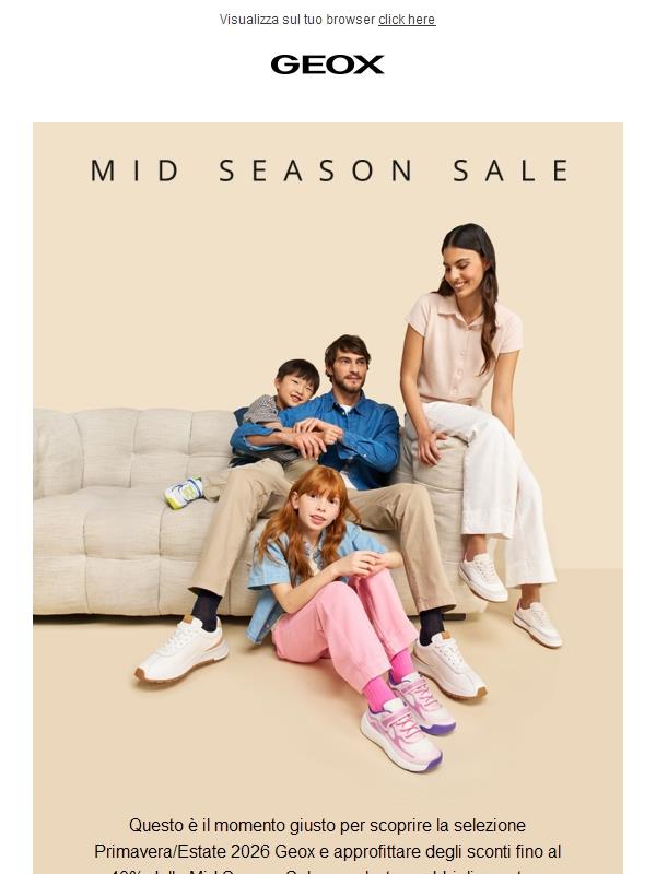 La Mid Season Sale continua! Sconti fino al 40% 💥