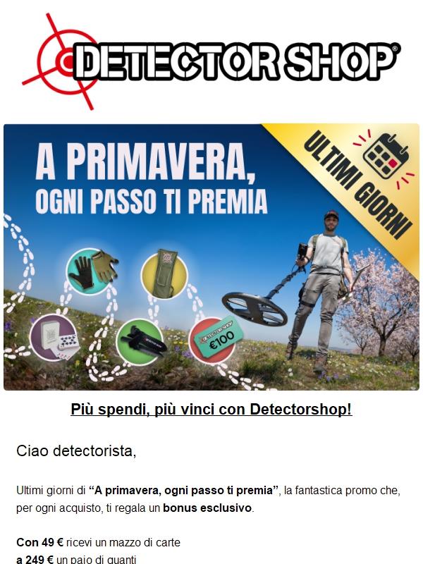 Ultimi giorni della promo Primavera