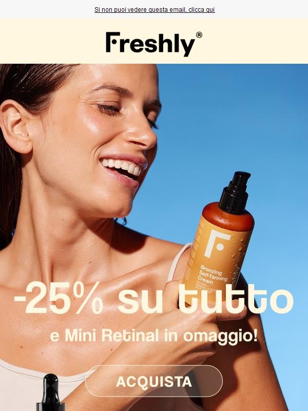 -25% 😎 e un mini siero in omaggio!
