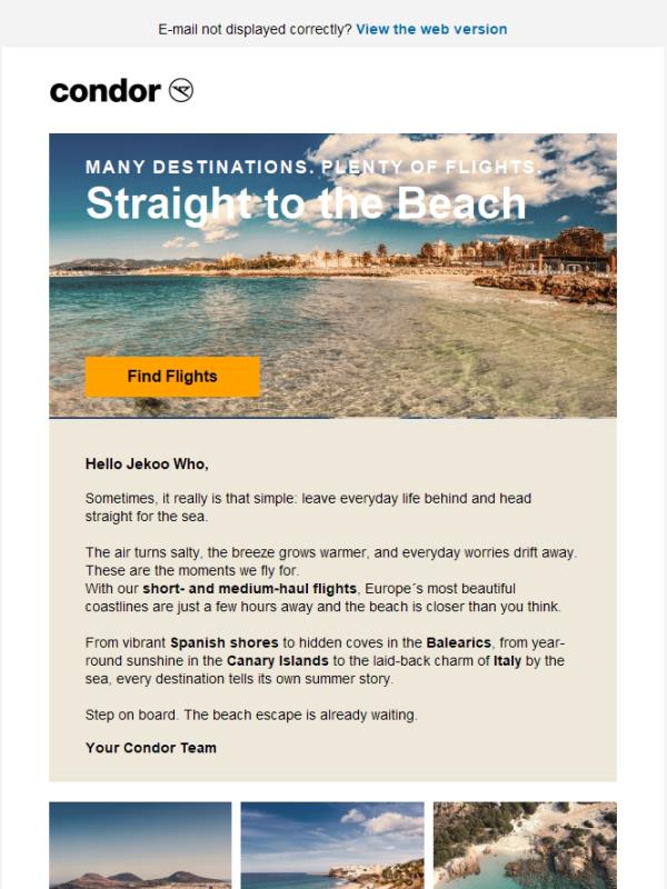 Many Destinations, Plenty of Flights – Choose Your Favorite Getaway.