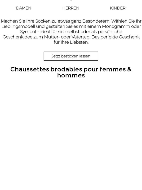 Solo per oggi: faccia ricamare gratuitamente i Suoi calzini*