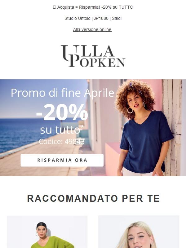 Il tempo stringe... lo sconto del 20% su TUTTO sta per finire!