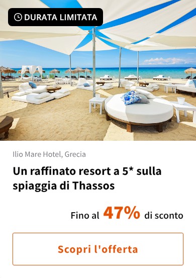 Un raffinato resort a 5* sulla spiaggia di Thassos