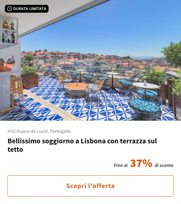 Bellissimo soggiorno a Lisbona con terrazza sul tetto