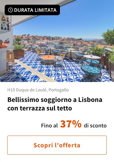 Bellissimo soggiorno a Lisbona con terrazza sul tetto