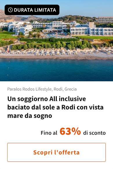 Un soggiorno All inclusive baciato dal sole a Rodi con vista mare da sogno