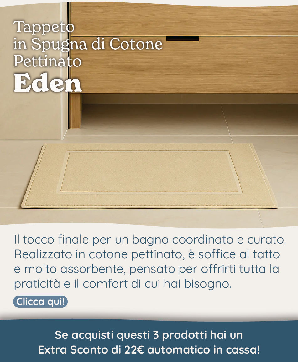 Tappeto in Spugna di Cotone Pettinato - Eden