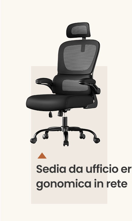 Sedia da ufficio ergonomica in rete
