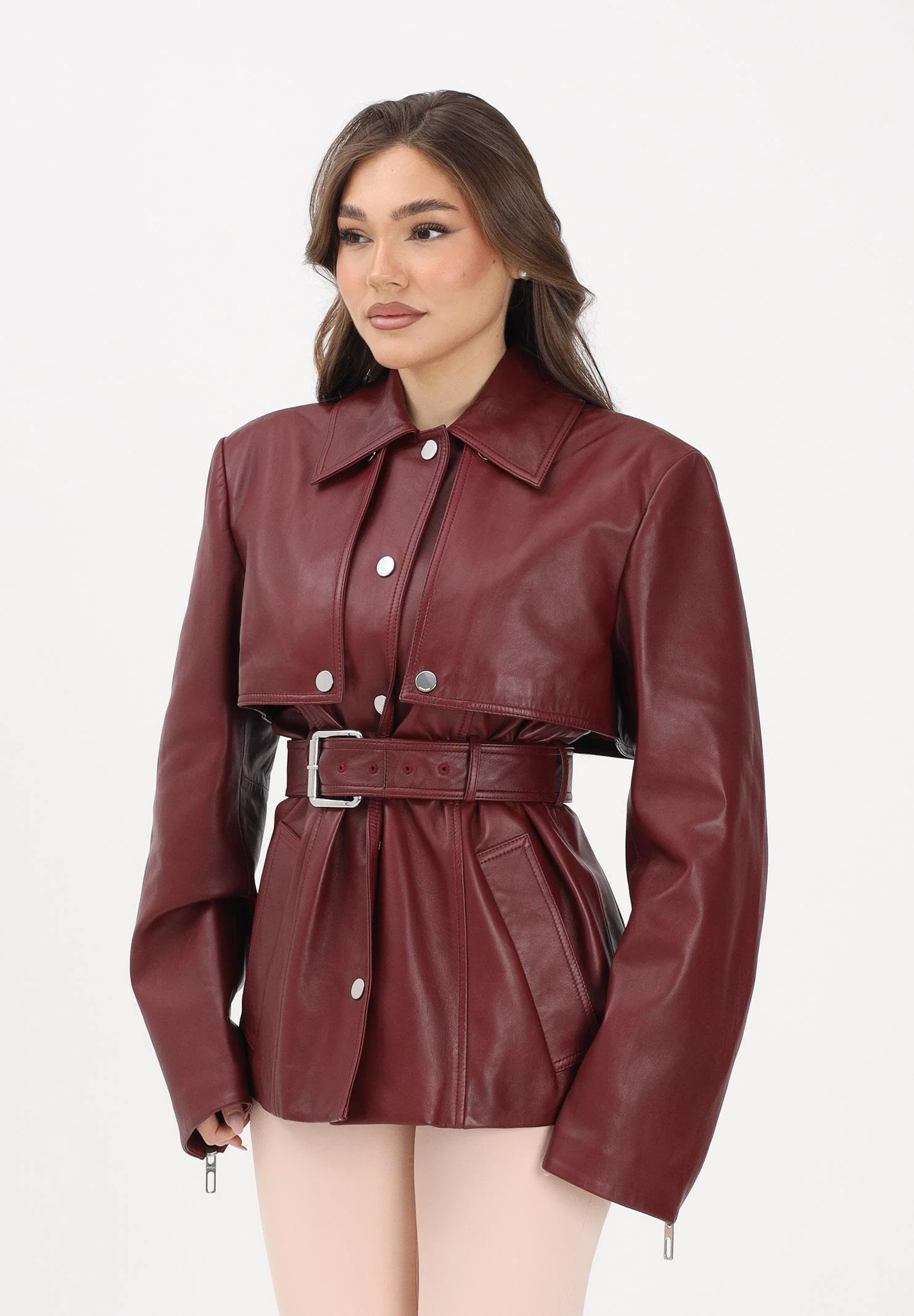 Image of SPORTMAX Giubbotto SPSTENZONE bordeaux da donna