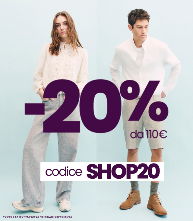 -20% da 110&euro; con SHOP20