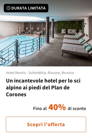 Un incantevole hotel per lo sci alpino ai piedi del Plan de Corones