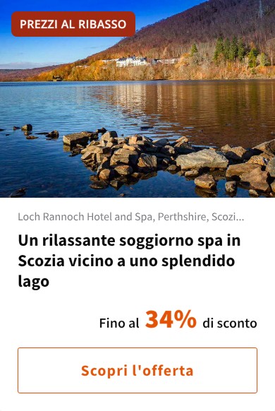 Un rilassante soggiorno spa in Scozia vicino a uno splendido lago