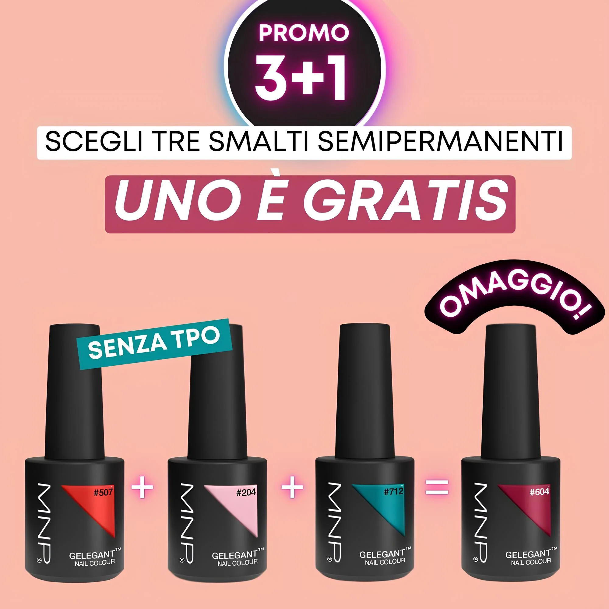 Image of MNP Gelegant Smalto Semipermanente 100% Gel Polish 8ml – Scegli i Colori dal N° 101 al N° 615 – Coprente, Brillante, Senza TPO ed HEMA