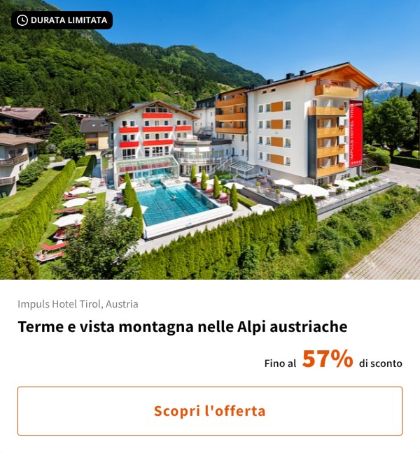 Terme e vista montagna nelle Alpi austriache