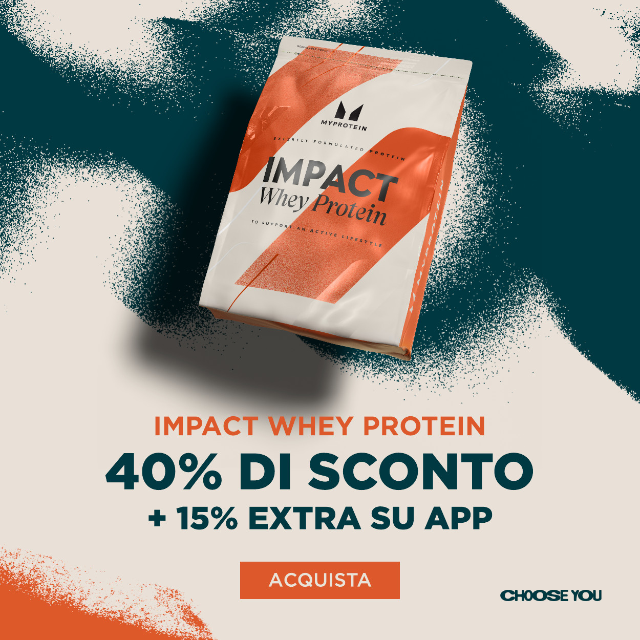 40% di sconto whey protein