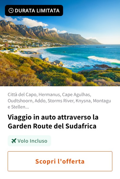Viaggio in auto attraverso la Garden Route del Sudafrica
