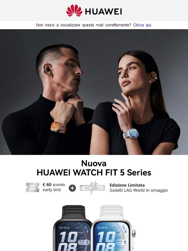 Sblocca €60 di sconto su WATCH FIT 5 Series!