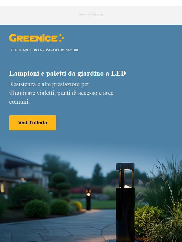 Nuovi Lampioni LED per esterni: illumina giardini e vialetti con stile