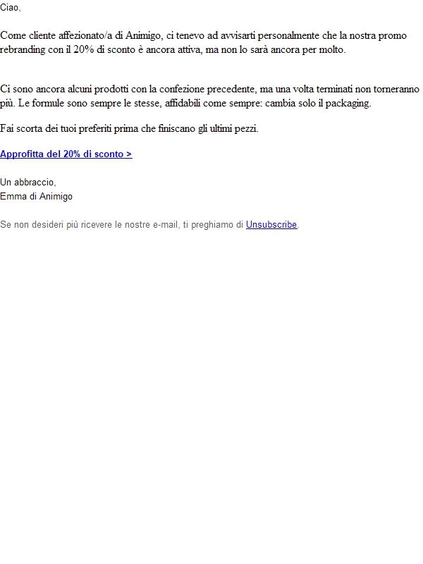 Ultima occasione: -20%