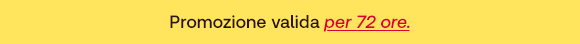 Testo su sfondo giallo: Promozione valida solo per 24 ore.
