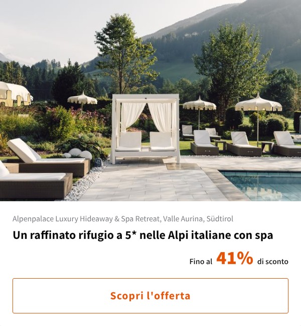 Un raffinato rifugio a 5* nelle Alpi italiane con spa