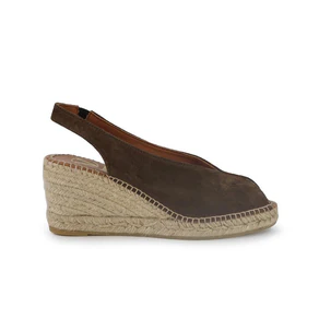 Viguera Espadrillas Donna Alpargatas Chanel in Camoscio Marrone