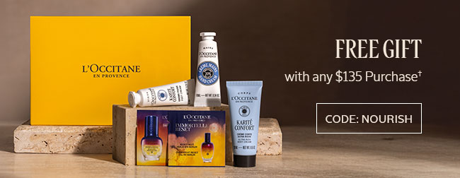 FREE GIFT WITH ANY $135 PURCHASE† | CODE: NOURISH