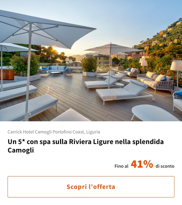 Un 5* con spa sulla Riviera Ligure nella splendida Camogli