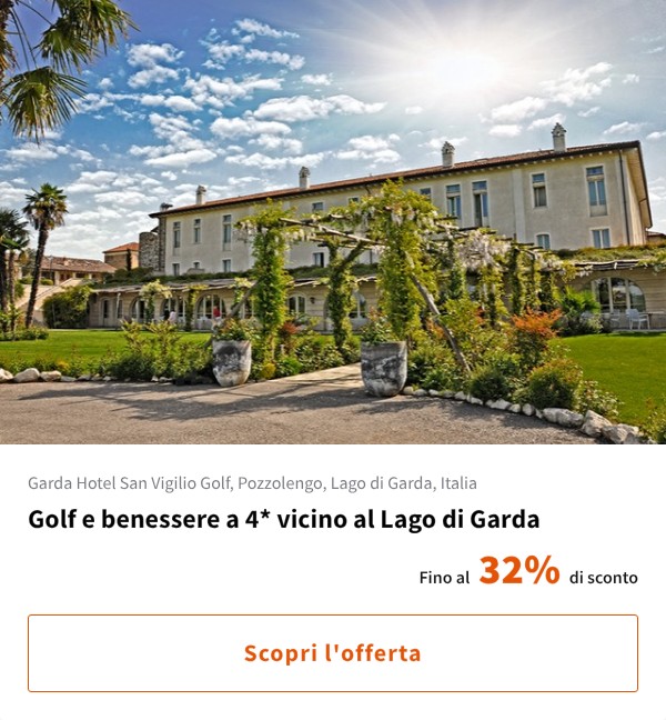 Golf e benessere a 4* vicino al Lago di Garda
