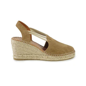 Viguera Espadrillas Alpargatas Donna con Elastici in Camoscio Whisky