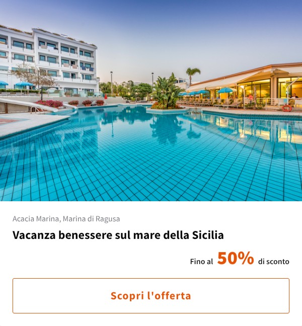 Vacanza benessere sul mare della Sicilia